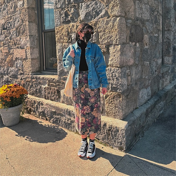 Vintage Gotcha Covered Size 8 Floral Skirt Made in the USA - Picture 7 of 8